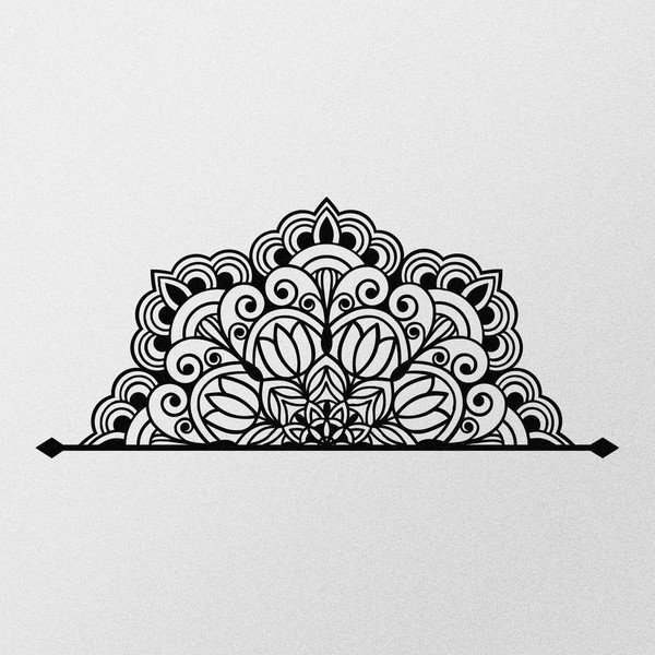 Metallist seinakaunistus 160x70 cm Mandala - Wallity-image-4