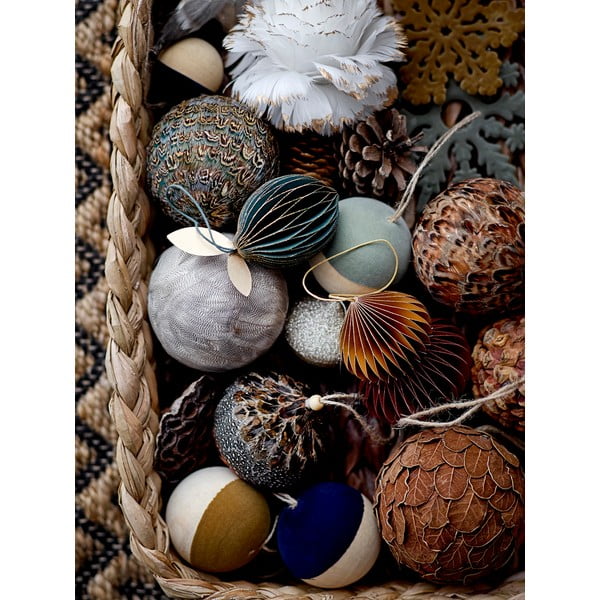 Pruun rippuv jõulukaunistus Zada - Bloomingville-image-1