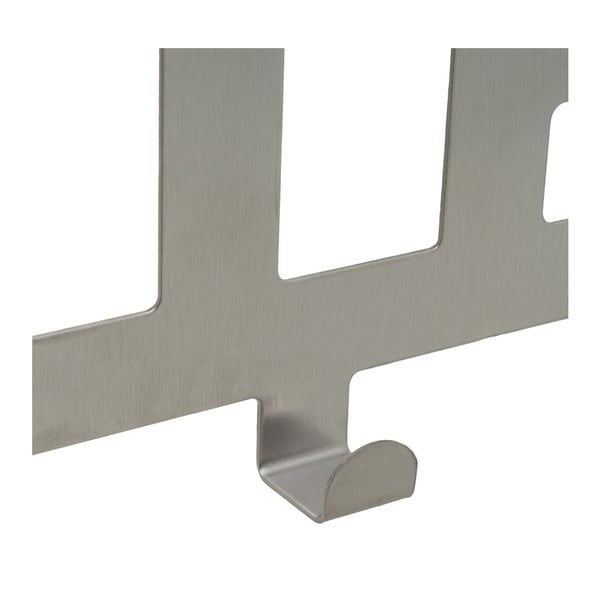 Metallist uksehoidja, matt hõbedane 32 cm Bath - Casa Selección-image-1