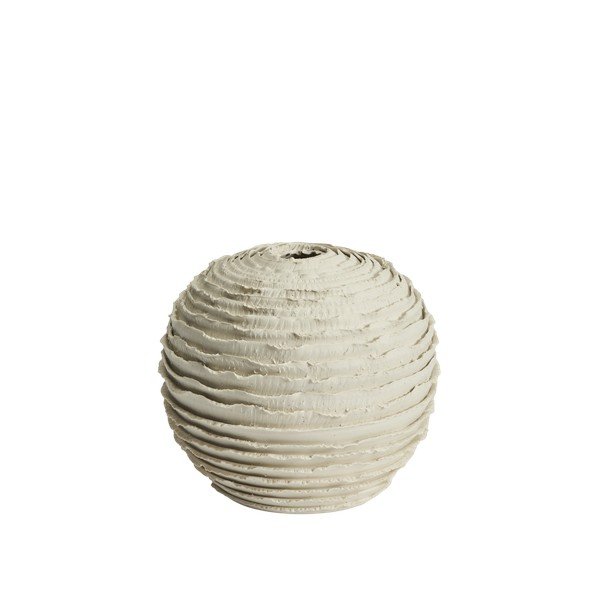 Kreemikas keraamiline käsitöövaas (kõrgus 21 cm) Evania - Kave Home