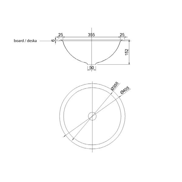 Hõbe ümmargune roostevabast terasest kraanikauss ø 40,5 cm - Sapho-image-2