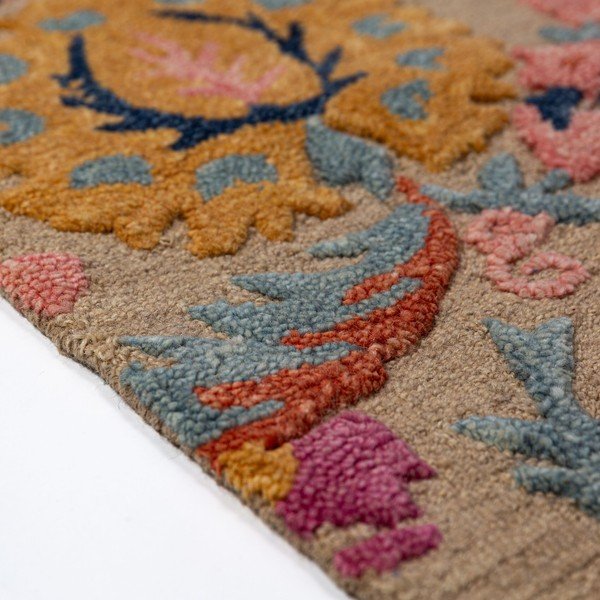 Käsitsi kootud villane vaip 80x300 cm Amira Floral - Flair Rugs-image-3