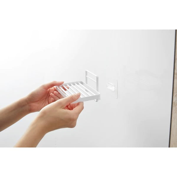 Valge seinale kinnitatav metallist seebialus Film Hook - YAMAZAKI-image-2