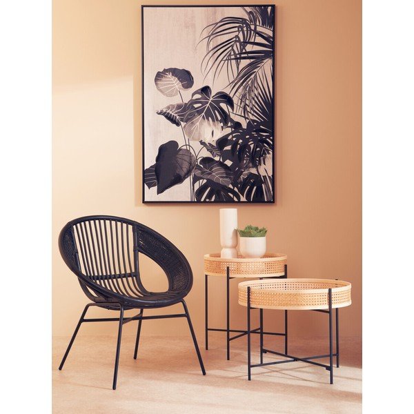 Rotangist ümmargune kohvilaud naturaalses värvitoonis ø 60 cm Depok - Premier Housewares-image-3