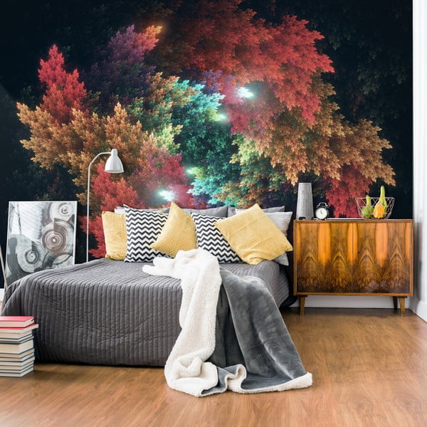 Velkoformátová tapeta Artgeist Colourful Forest, 245 x 350 cm