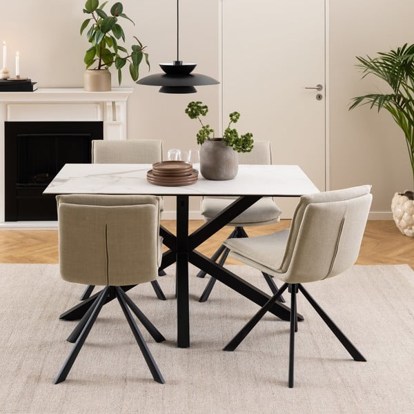 Kreem söögitool Flynn - Actona-image-1