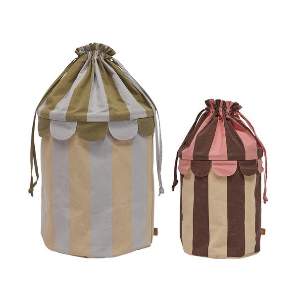Riidest laste mänguasjakorvid komplektis 2 tk ø 38x66 cm Saga - OYOY Mini