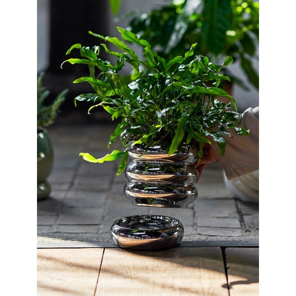 Kivikeraamiline lillepoti kate ø 16 cm Shine - Bloomingville-image-3