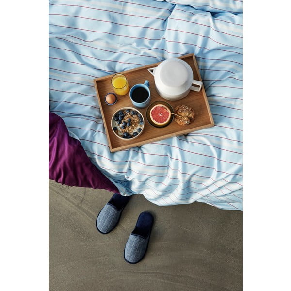 Sinine ja lilla puuvillane voodipesu Sandra, 140 x 200 cm. - Hübsch-image-3