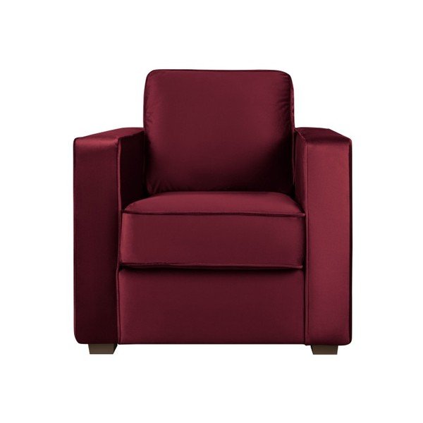 Křeslo v barvě burgundy Cosmopolitan Design Denver-image-1