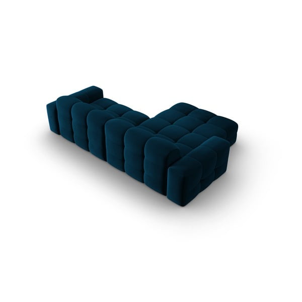 Tumesinine sametne nurgadiivan (vasakpoolne nurk) Kendal - Micadoni Home-image-4