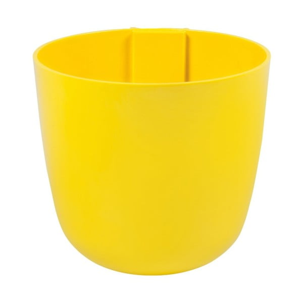 Magnetický květináč Bowl 16x14x16 cm, žlutý