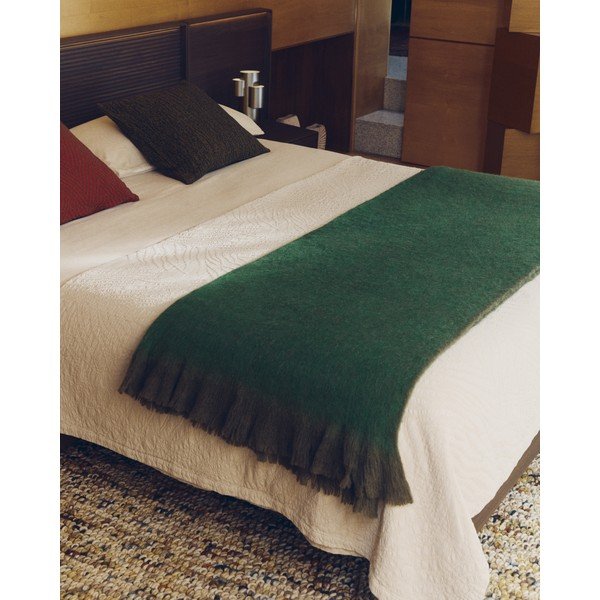 Elevandiluu värvi žakaarist voodikate 180x260 cm Zenti - Kave Home-image-4