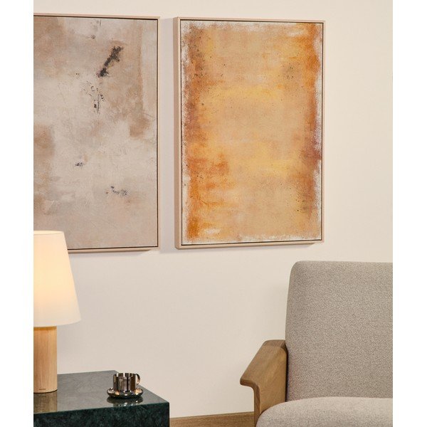 Käsitsi maalitud maal raamiga/lõuendil 60x90 cm Selnar - Kave Home-image-1
