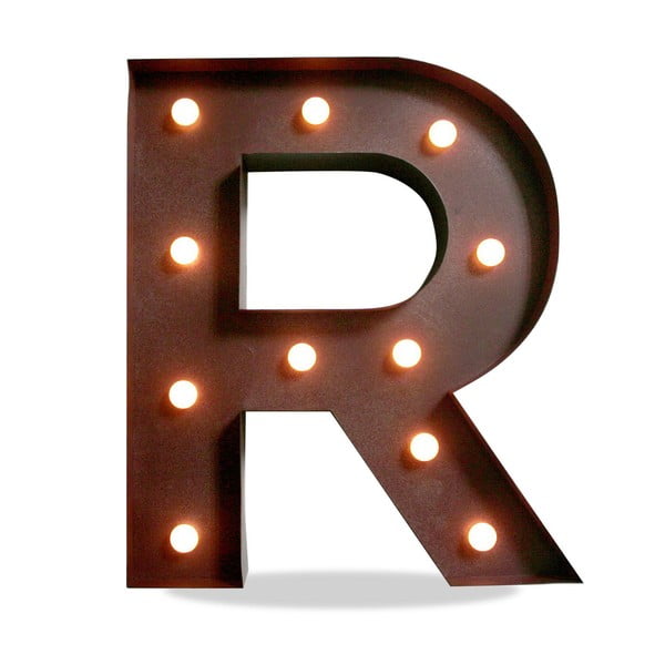 Světelná LED dekorace Letter R