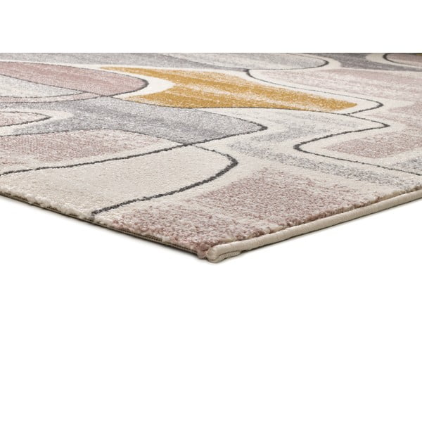 Kollane ja kreemjas vaip 135x190 cm Ashley - Universal-image-2