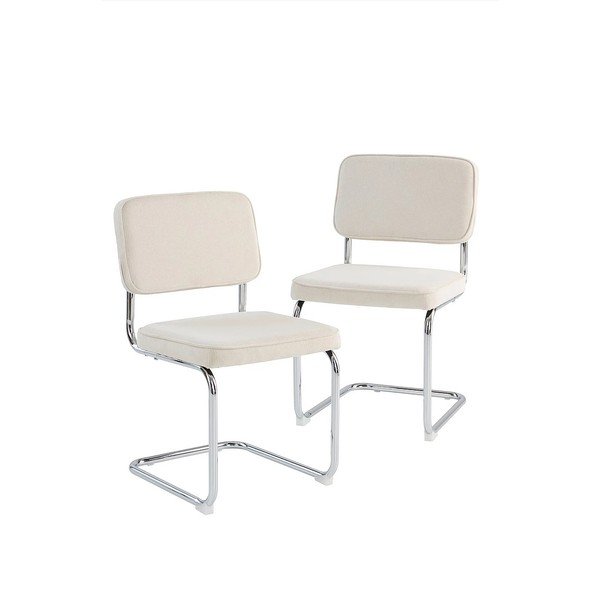 Valged metallist kiiktoolid 2 tk komplektis Hjo - Jotex