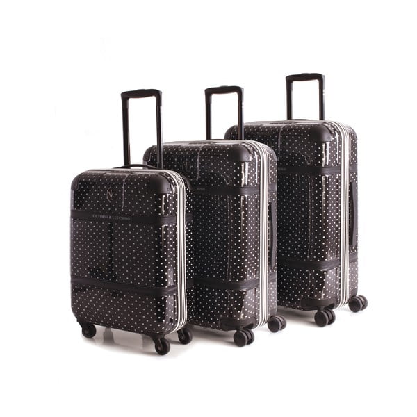 Set 3 cestovních kufrů Lucchino Negro
