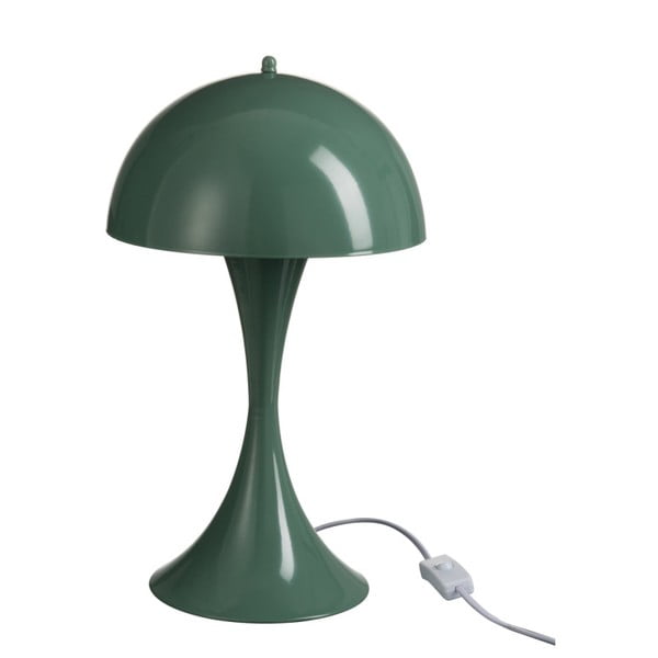 Tmavě zelená stolní lampa J-Line Mushroom