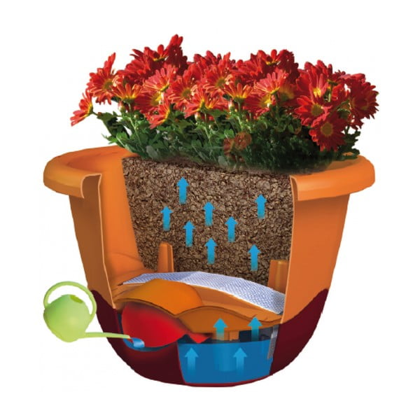 Hall isevoolav pott sobib riputamiseks , pikkus 30 cm Mareta - Plastia-image-2