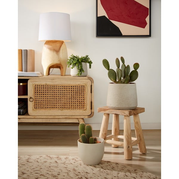 Kahe helehalli betoonpoti komplekt Lux - Kave Home-image-1