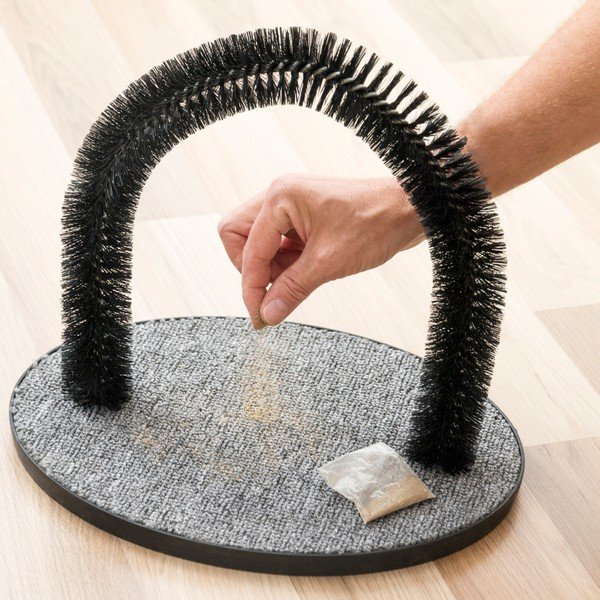 Kasside kraapimispost ja hari - InnovaGoods-image-1