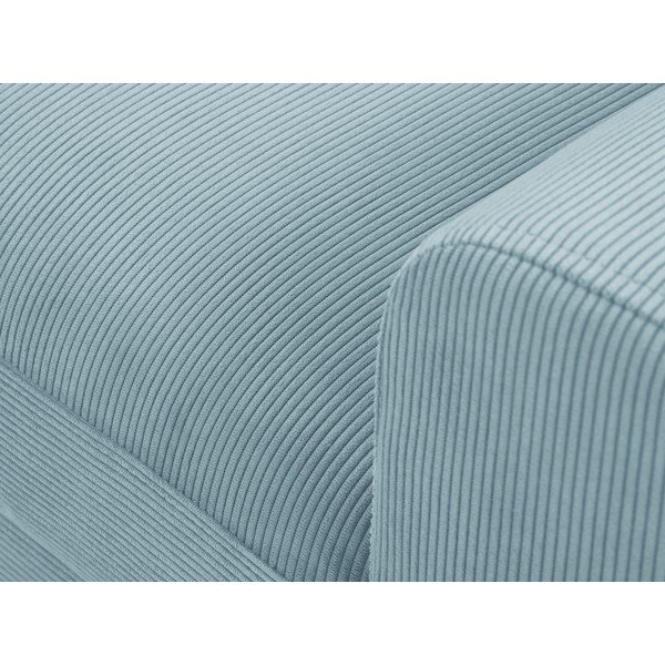 Helesinine corduroy nurgas diivanvoodi , vasakpoolne nurk Moghan - Micadoni Home-image-1