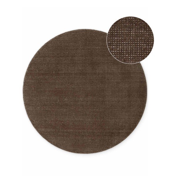 Pruun käsitsi kootud villane ümmargune vaip ø 200 cm Greenwich - Ted Baker
