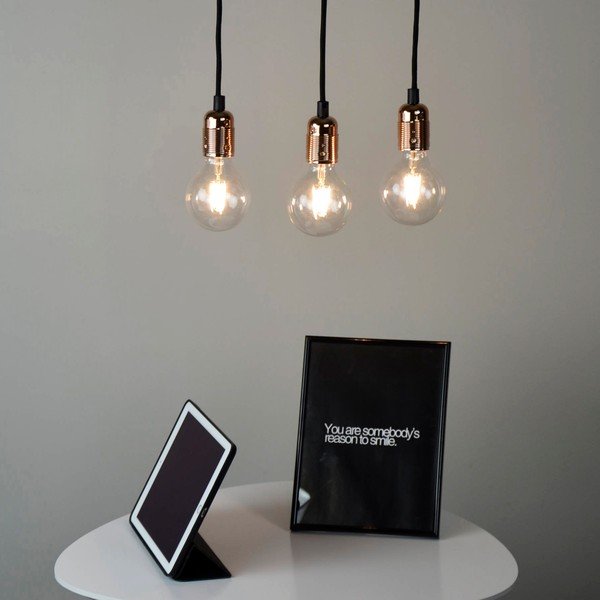 Must/oranž rippvalgusti metallist varju ø 4 cm Uno - Sotto Luce-image-1