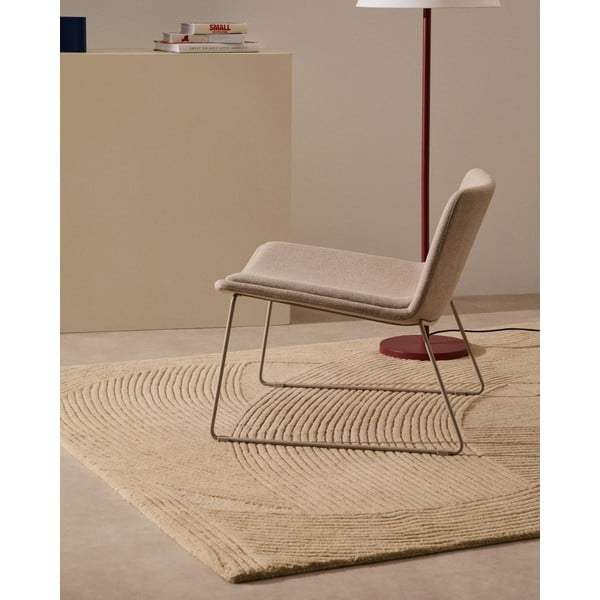 Beež tugitool Zahara - Kave Home-image-1