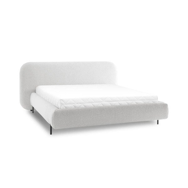 Beež polsterdatud kaheinimesevoodi koos panipaiga ja voodipõhjaga 140x200 cm Pointt - ELTAP