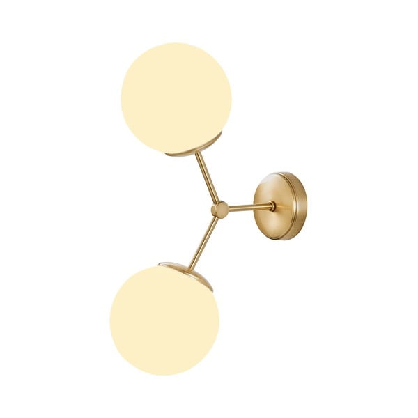 Nástěnné svítidlo v bílo-zlaté barvě Opviq lights Damar-image-2