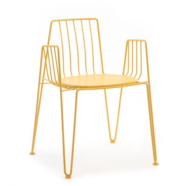 Žlutá židle s podsedákem Mobles 114 Rambla
