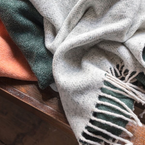 Roheline-oranž pleed 125x190 cm Brick - Mette Ditmer Denmark-image-2