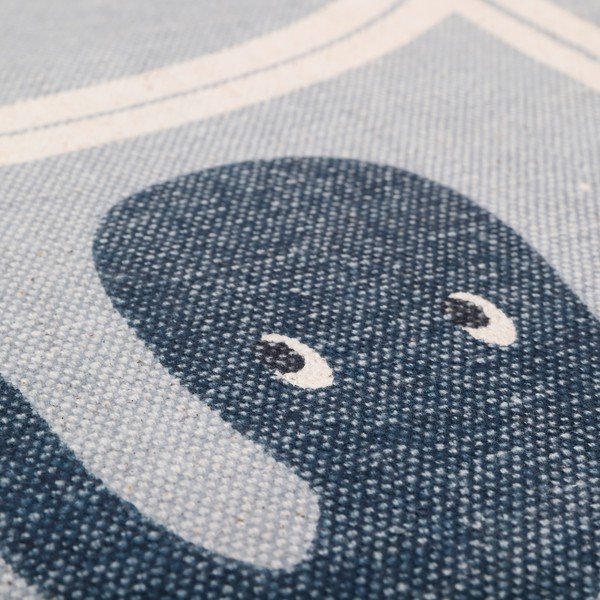 Laste puuvillane käsitöö vaip , ø 120 cm Little Deep Blue - Nattiot-image-4