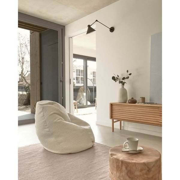 Valge diivanikott, ø 70 cm Vicka - Kave Home-image-4