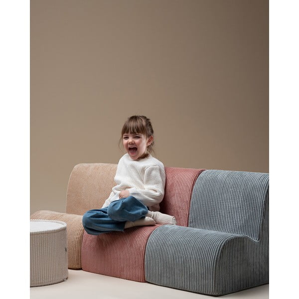 Roosa velvetist laste tugitool Cloud - Wigiwama-image-3