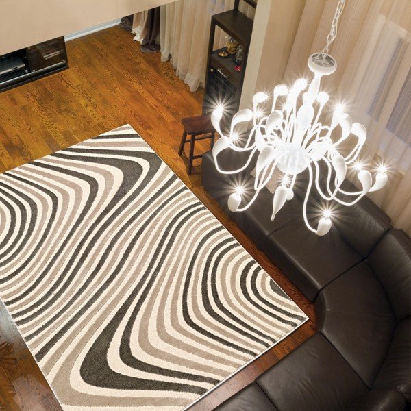 Koberec Webtappeti Reflex Brown Stripes, 290 x 200 cm-image-1