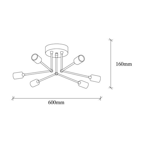 Must laevalgusti Sparrow - Opviq lights-image-3