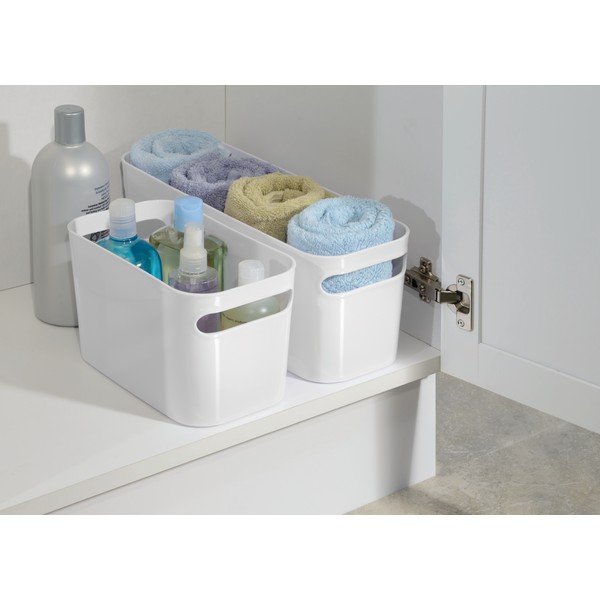 Valge hoiukorv Valge, 40,64 x 15,24 x 12,7 cm Una - iDesign-image-1