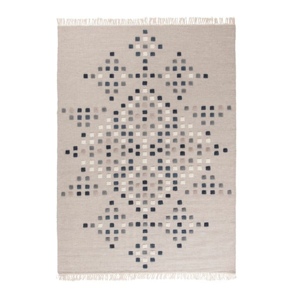 Světle  šedý vlněný koberec Linie Design Padova, 170 x 260 cm