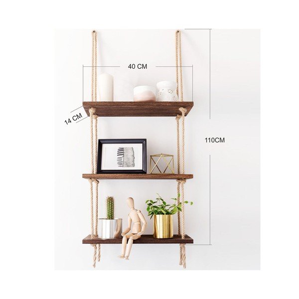 Dřevěná závěsná police Ayko-image-2