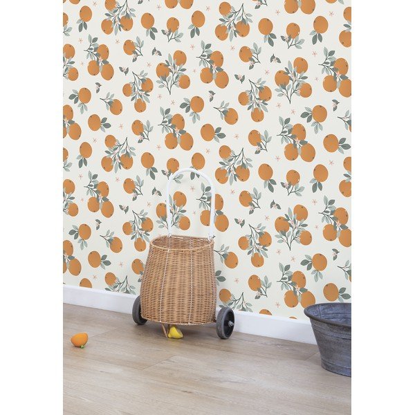 Laste tapeet 10 m x 50 cm Tangerine - Lilipinso-image-1