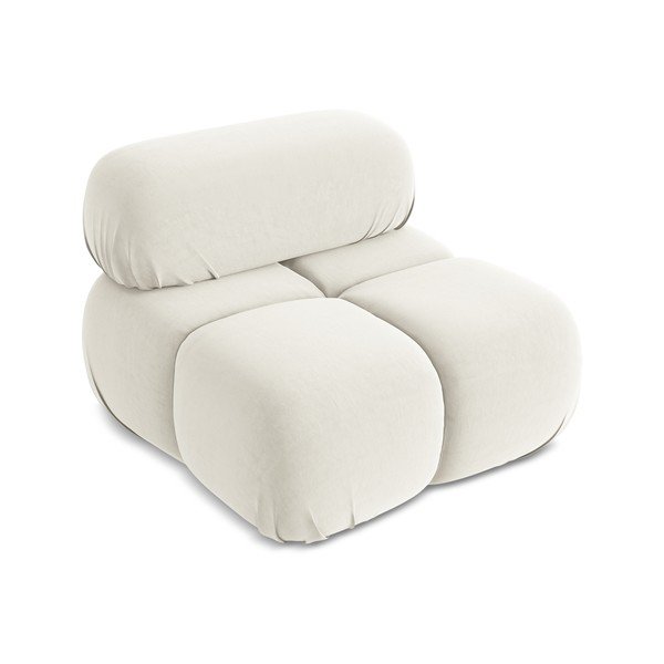 Valge sametne diivanimoodul Lokua - Makamii-image-2