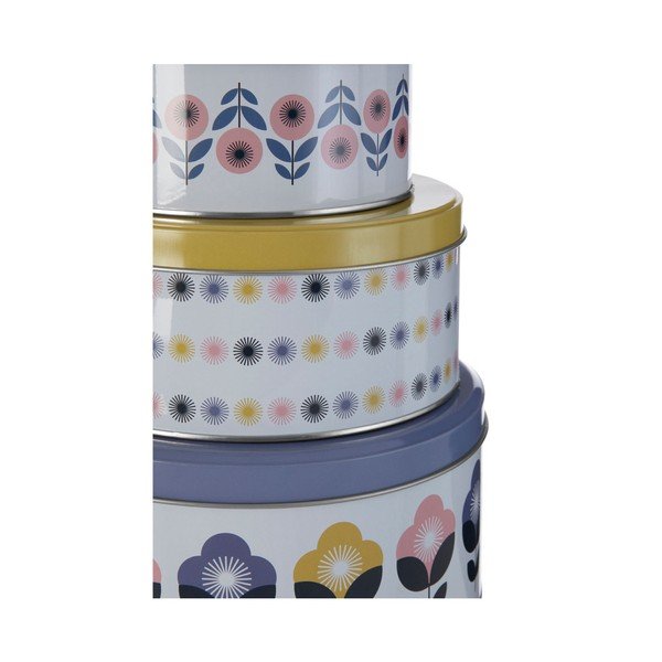Dekoratiivsed metallist kaanega hoiukarbid 3tk Joni – Premier Housewares-image-3