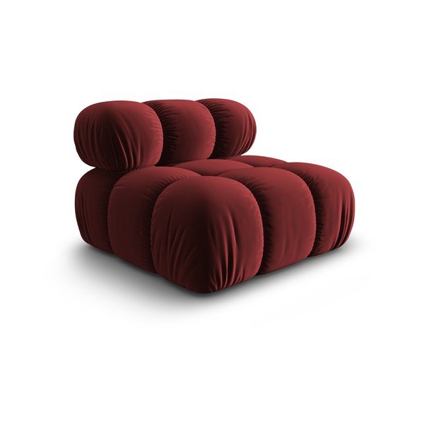 Punane sametist diivanimoodul (keskosa) Bellis - Micadoni Home-image-3