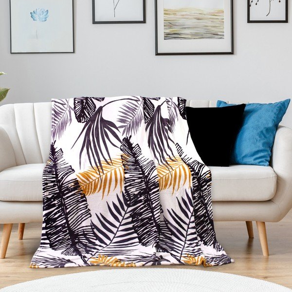 Deka z mikrovlákna DecoKing Jungle Fern, 150 x 200 cm-image-1