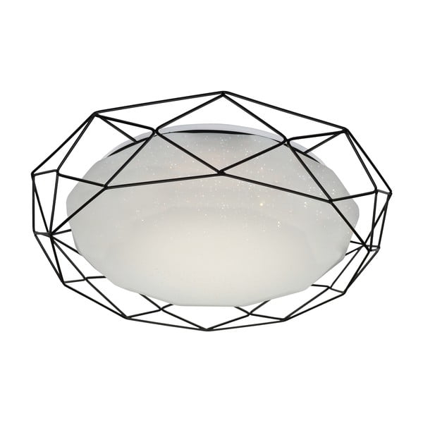 Valge LED laevalgusti metallist varjuga  43x43 cm Sven - Candellux Lighting