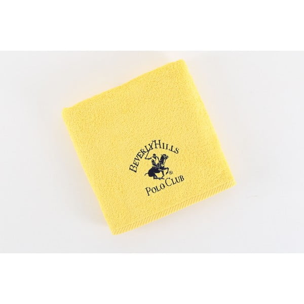 Bavlněný ručník BHPC 50x100 cm, světle žlutý