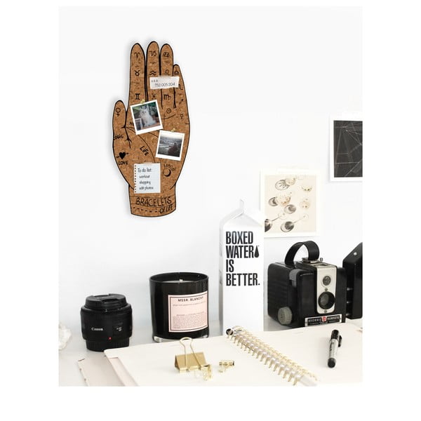 Korkist käekujuline teadetetahvel Rainbow, 50 x 57 cm Hand - Really Nice Things-image-1